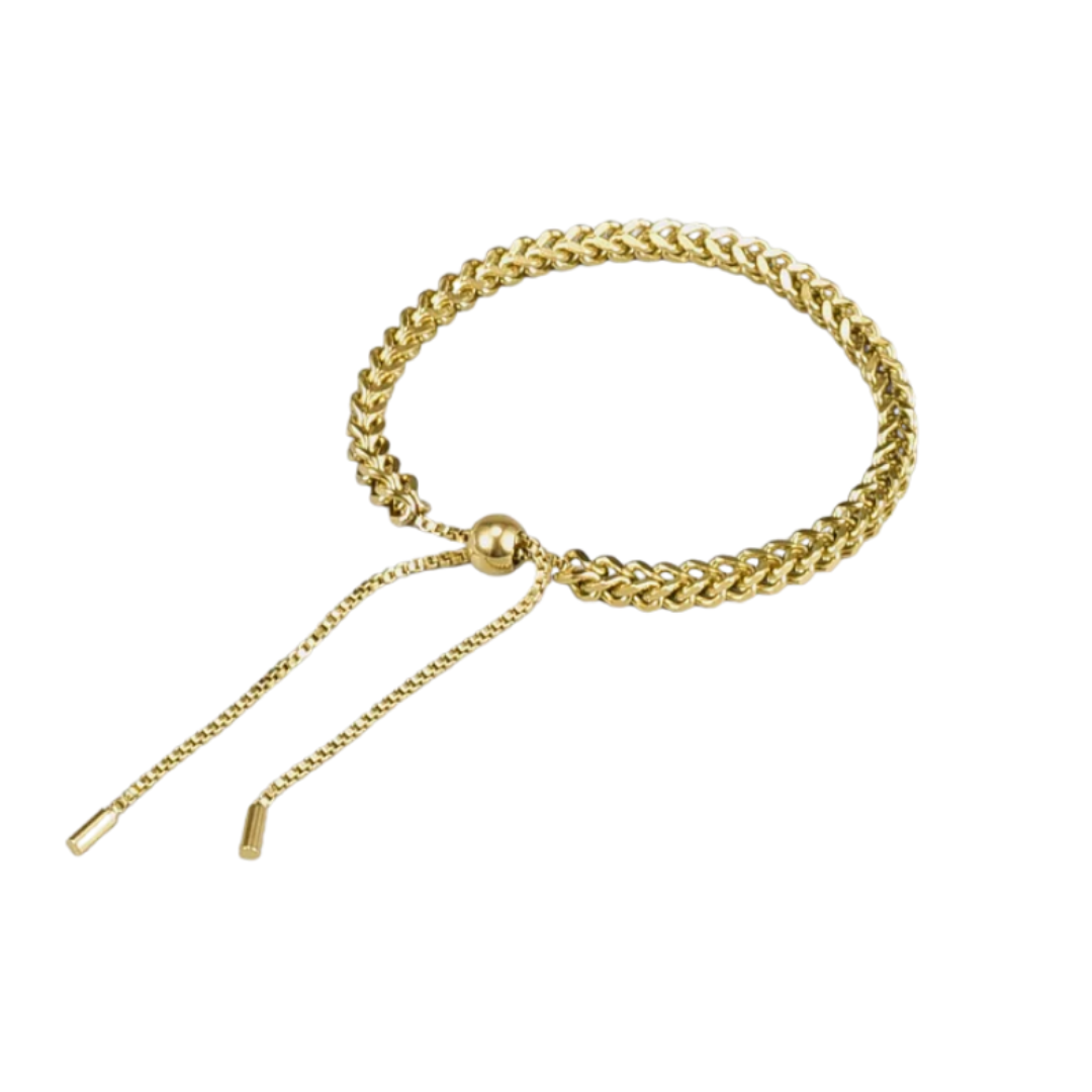 18K Gold Plated Bracelet with Adjustable Strap