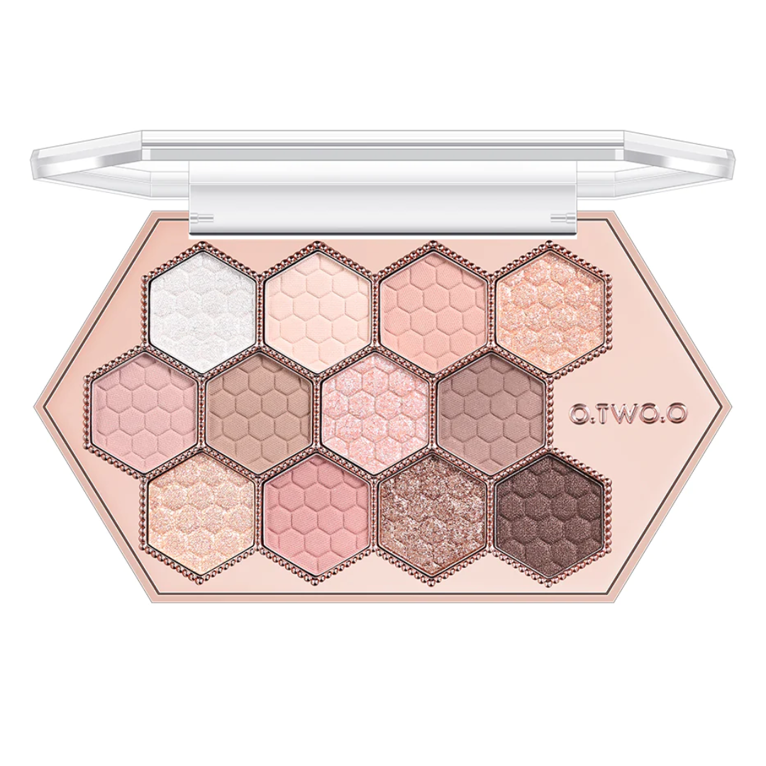 O.TWO.O 12 Colour Honeycomb Eyeshadow Palette