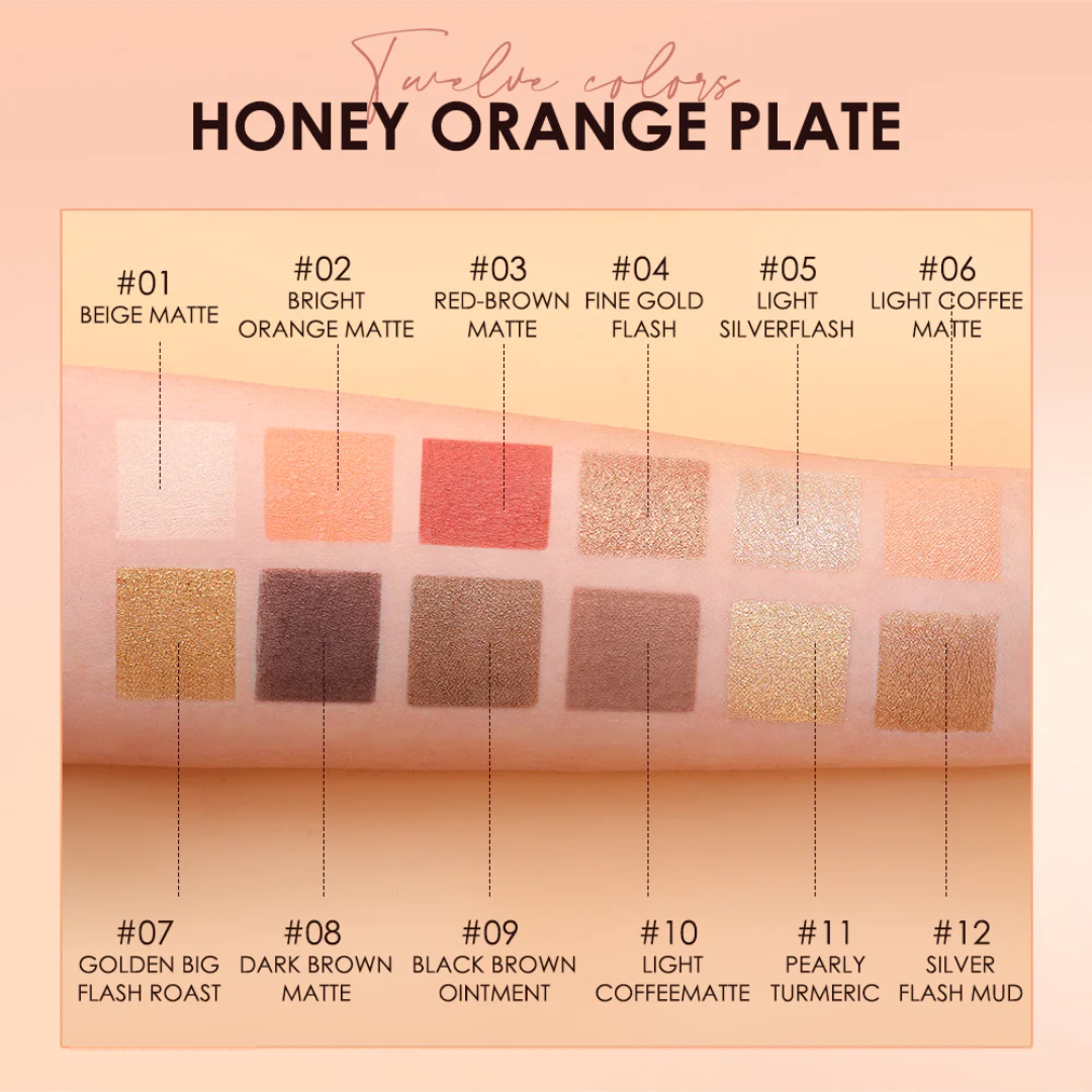 O.TWO.O 12 Colour Honeycomb Eyeshadow Palette